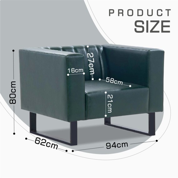 Armchair HOBEL POLO 1 F/R GREEN PHANTOM 20 (2) 