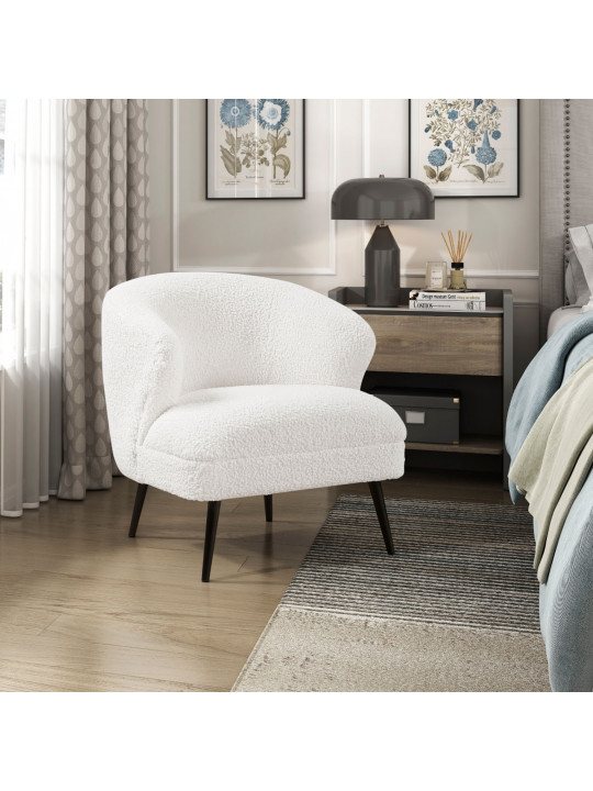 Բազկաթոռ HOMELEGANCE SAMARA 1250F1S WHITE (1) 