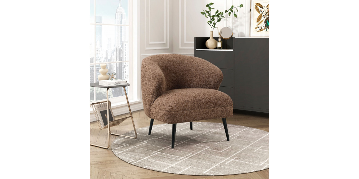 Armchair HOMELEGANCE SAMARA 1250F2S BROWN (1) 
