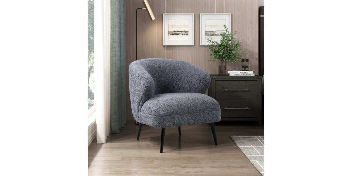 Բազկաթոռ HOMELEGANCE SAMARA 1250F3S GREY (1) 