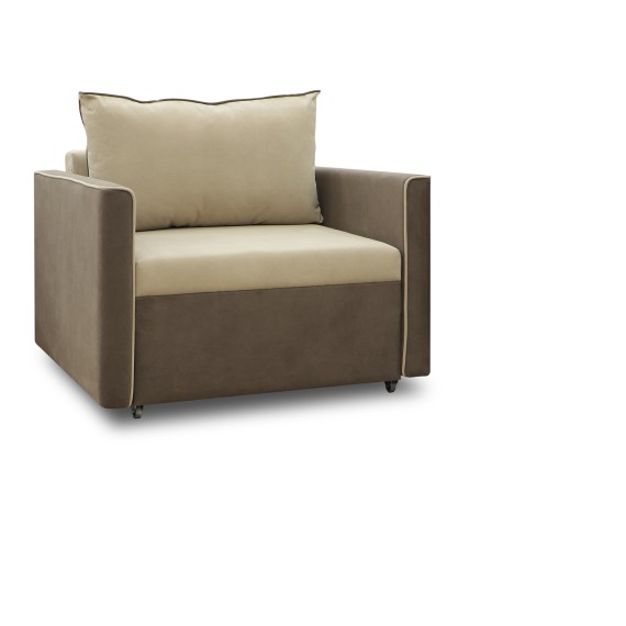 Armchair HOBEL SCALA/F BEIGE LEONARDO 3/ BROWN LEONARDO 6 (3) 