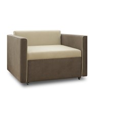 Кресло HOBEL SCALA/F BEIGE LEONARDO 3/ BROWN LEONARDO 6 (3) 