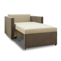 Кресло HOBEL SCALA/F BEIGE LEONARDO 3/ BROWN LEONARDO 6 (3) 