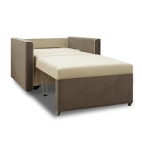 Кресло HOBEL SCALA/F BEIGE LEONARDO 3/ BROWN LEONARDO 6 (3) 