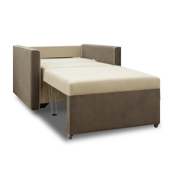 Кресло HOBEL SCALA/F BEIGE LEONARDO 3/ BROWN LEONARDO 6 (3) 