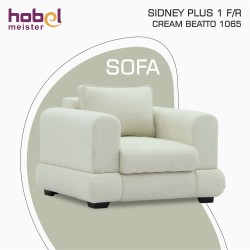 Кресло HOBEL SIDNEY PLUS 1 F/R CREAM BEATTO 1065 (1) 
