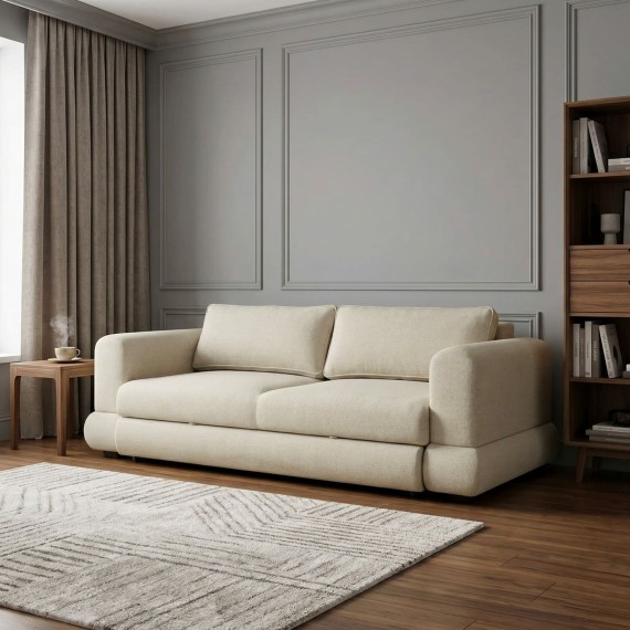 Sofa HOBEL SIDNEY PLUS 3 F/R CREAM BEATTO 1065 (2) 