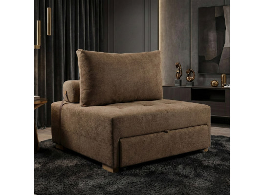 Armchair HOBEL SOFI WOOD BROWN BUKLE 27/1 (2) 