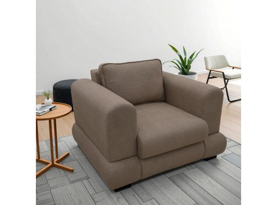 Кресло HOBEL SIDNEY PLUS 1 STR F/Z LIGHT BROWN BUKLE 5 (1) 