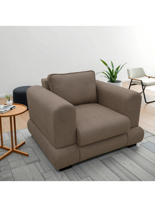 Բազկաթոռ HOBEL SIDNEY PLUS 1 STR F/Z LIGHT BROWN BUKLE 5 (1) 