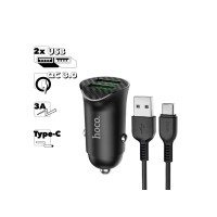 Автомобильные зарядные устроиства HOCO Z39 TYPE-C (735089-43)