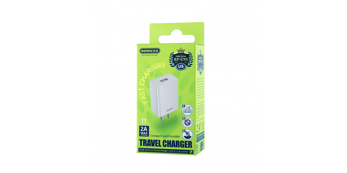 Power adapter REMAX RP-U95 2.4A (201489) 