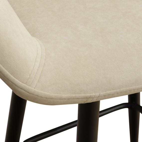 Bar chair MAMADOMA BARNY-R 900 ЧЕРНЫЙ/CREAM LUX b03 