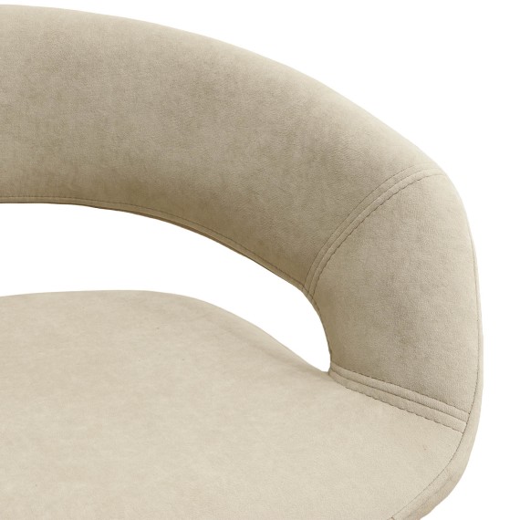 Bar chair MAMADOMA BARNY-R 900 ЧЕРНЫЙ/CREAM LUX b03 
