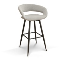 Барный стул MAMADOMA BARNY-R 900 ЧЕРНЫЙ/GREY LUX b22 
