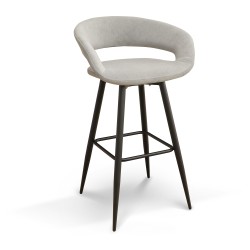 Барный стул MAMADOMA BARNY-R 900 ЧЕРНЫЙ/GREY LUX b22 