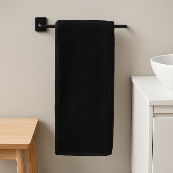 Bathroom towel RESTFUL BLACK 450GSM 100X150 