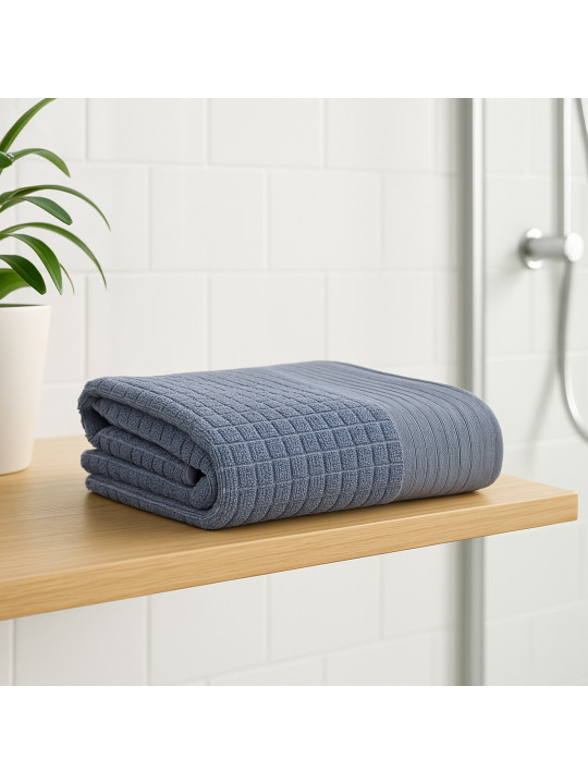 Bathroom towel RESTFUL DUSTY BLUE 500GSM 100X150 