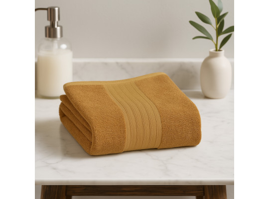 Լոգանքի սրբիչ RESTFUL INGA GOLD 450GSM 100X150 GLENVER (621231)