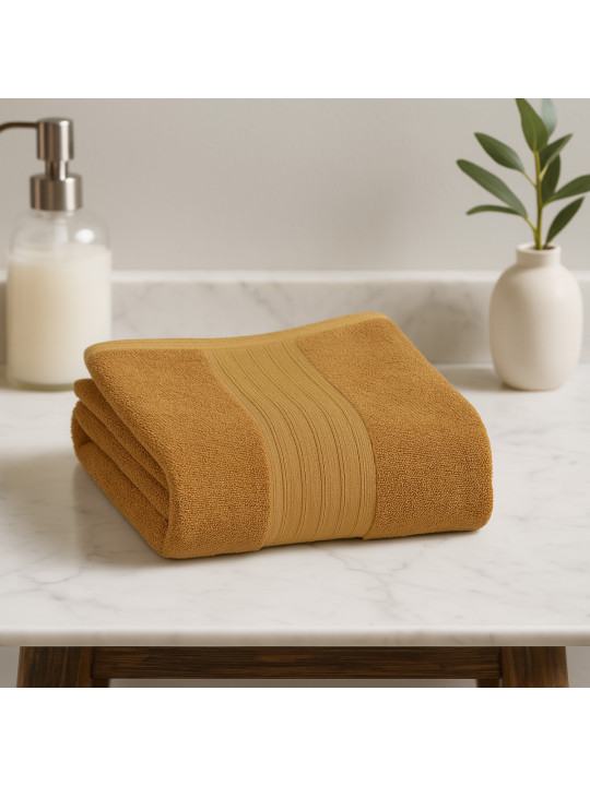Լոգանքի սրբիչ RESTFUL INGA GOLD 450GSM 100X150 GLENVER (621231)