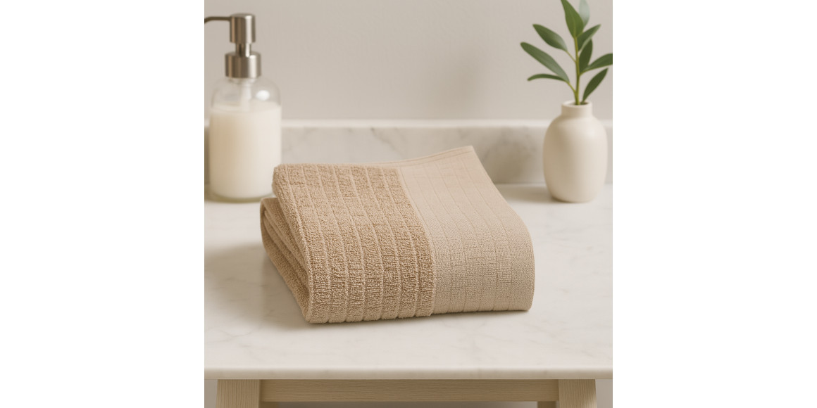 Լոգանքի սրբիչ RESTFUL LIGHT BROWN 500GSM 100X150 