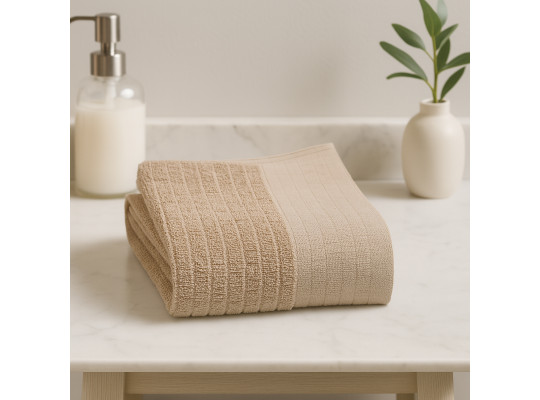 Լոգանքի սրբիչ RESTFUL LIGHT BROWN 500GSM 100X150 