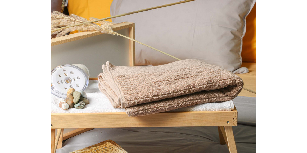 Լոգանքի սրբիչ RESTFUL LIGHT BROWN 500GSM 70X140 