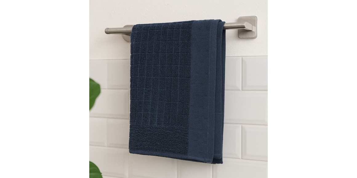 Bathroom towel RESTFUL NAVY BLUE PEONY 500GSM 100X150 