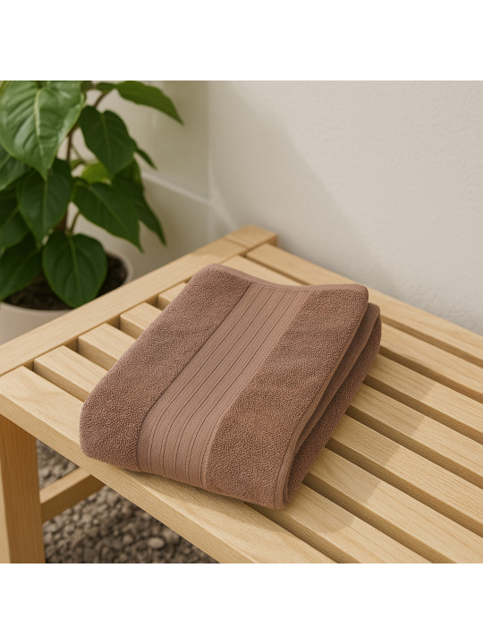 Bathroom towel RESTFUL TRUFFLE 450GSM 70X140 GLENVER (621200)