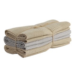 Набор кухонных полотенец VETEXUS VDS 3PC LIGHT GREY WITH BEIGE 50X70 (131084) 
