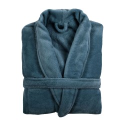 Bathrobe TISECO 3446BLUEFUSION COSY MICROFLANNEL S/M 