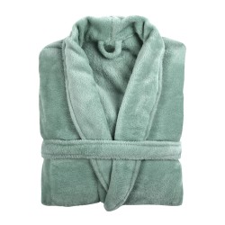 Bathrobe TISECO 3446GREENSAGE COSY MICROFLANNEL S/M 