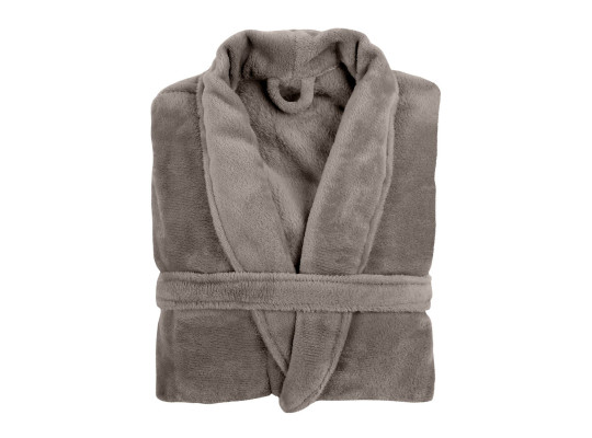 Bathrobe TISECO 3446TAUPE COSY MICROFLANNEL S/M 
