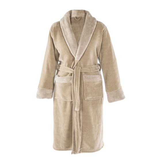 Bathrobe TISECO 3539SAND CHENILLE L120CM S/M 