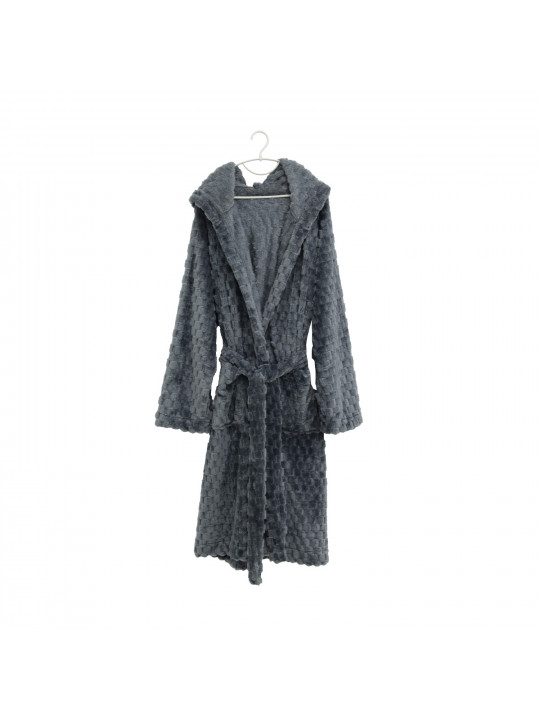 Bathrobe RESTFUL WSBR CUBE DARK GREY M 