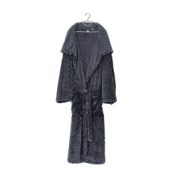 Bathrobe RESTFUL WSBR CUBE DARK GREY M 