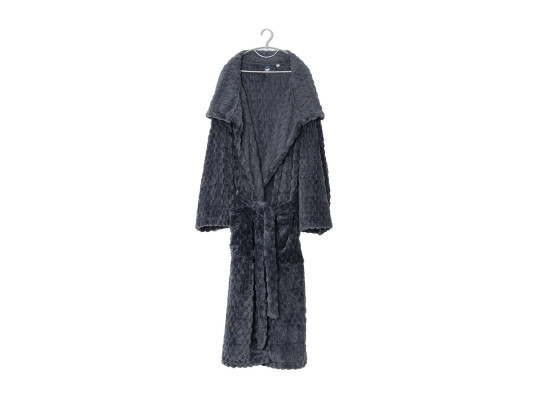 Bathrobe RESTFUL WSBR CUBE DARK GREY M 
