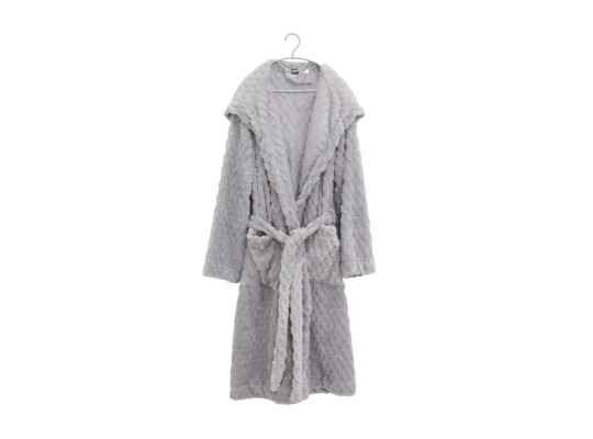 Bathrobe RESTFUL WSBR CUBE LIGHT GREY M 