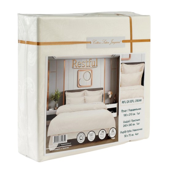 Постельное бельё RESTFUL RFJ 2X EFL CREAM 