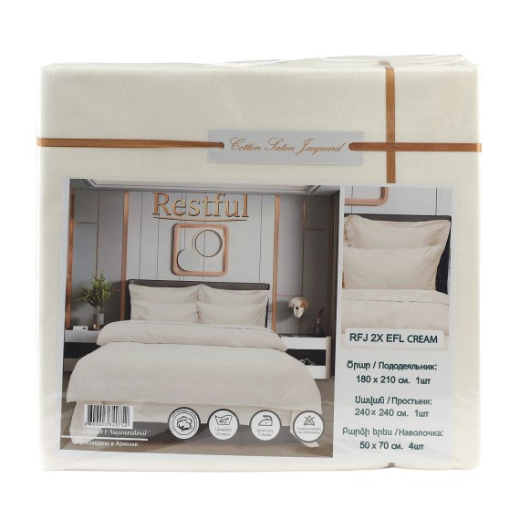 Постельное бельё RESTFUL RFJ 2X EFL CREAM 