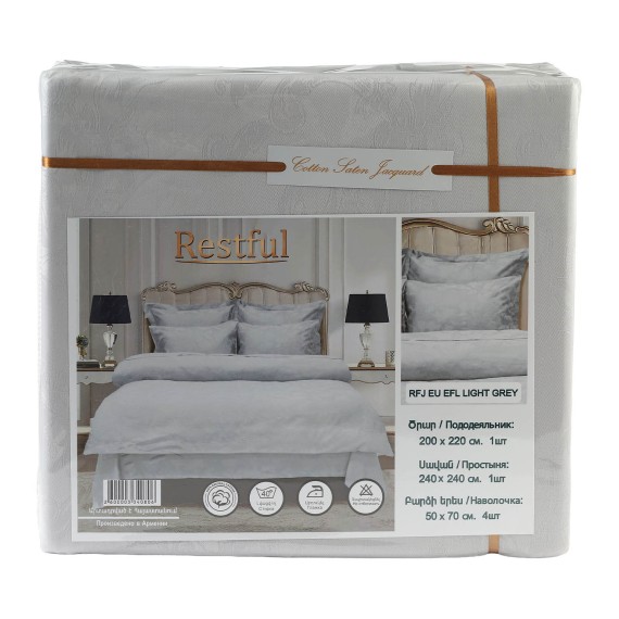 Постельное бельё RESTFUL RFJ EU EFL LIGHT GREY 