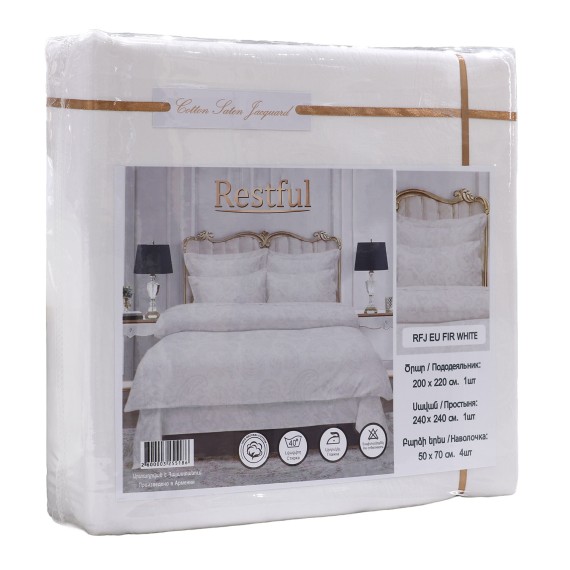 Bed linen RESTFUL RFJ EU FIR WHITE 
