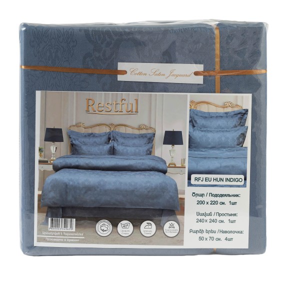 Bed linen RESTFUL RFJ EU HUN INDIGO 