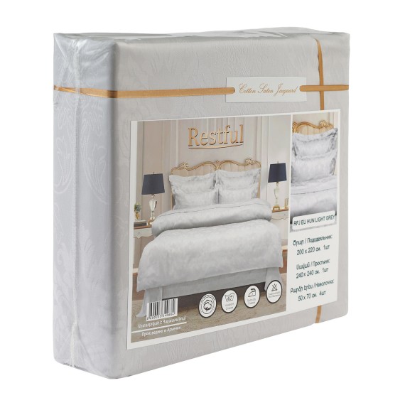 Постельное бельё RESTFUL RFJ EU HUN LIGHT GREY 