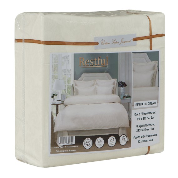 Bed linen RESTFUL RFJ FA FIL CREAM 