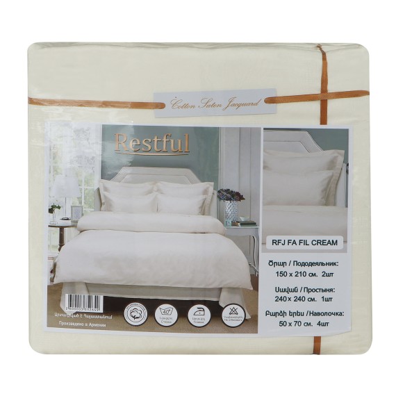 Bed linen RESTFUL RFJ FA FIL CREAM 