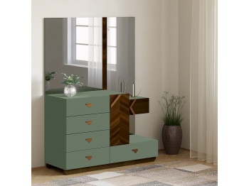 Chest of drawer HOBEL EX-D97 K521/WOOD BROWN (4) 