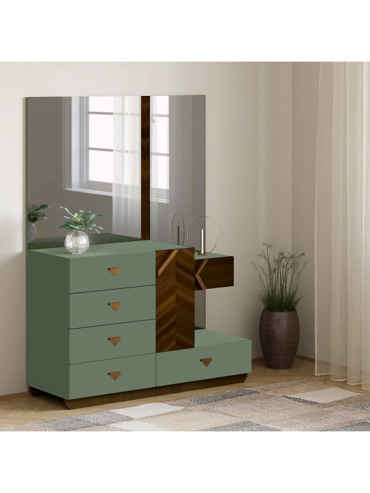 Chest of drawer HOBEL EX-D97 K521/WOOD BROWN (4) 