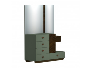 Chest of drawer HOBEL EX-D97 K521/WOOD BROWN (4) 