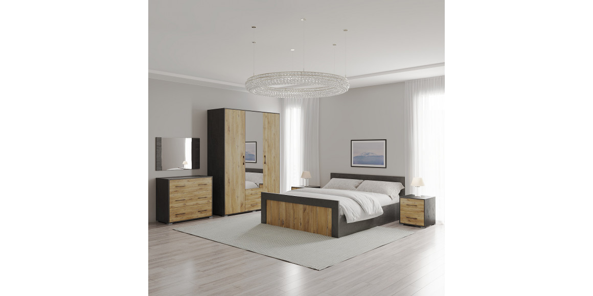 Bedroom set HOBEL X16 UZ-819 BLACK K353/BS 392 (13) 